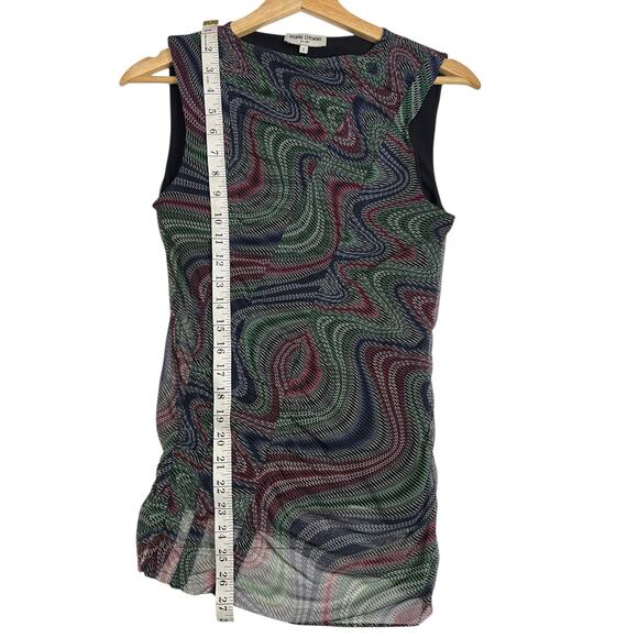 Opening Ceremony Multicolor Abstract Swirl Sleeveless Ruched Dress Size S - Picture 9 of 10